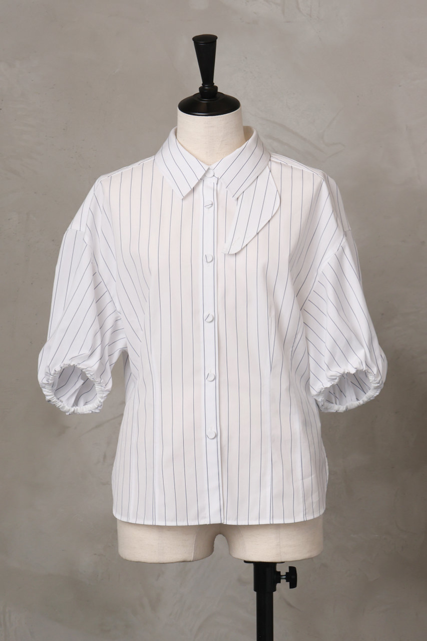 EAUVIRE パフスリーブシャツ (ストライプ, 036) オーヴィル ELLE SHOP EAUVIRE パフスリーブシャツ (ストライプ, 036) オーヴィル ELLE SHOP