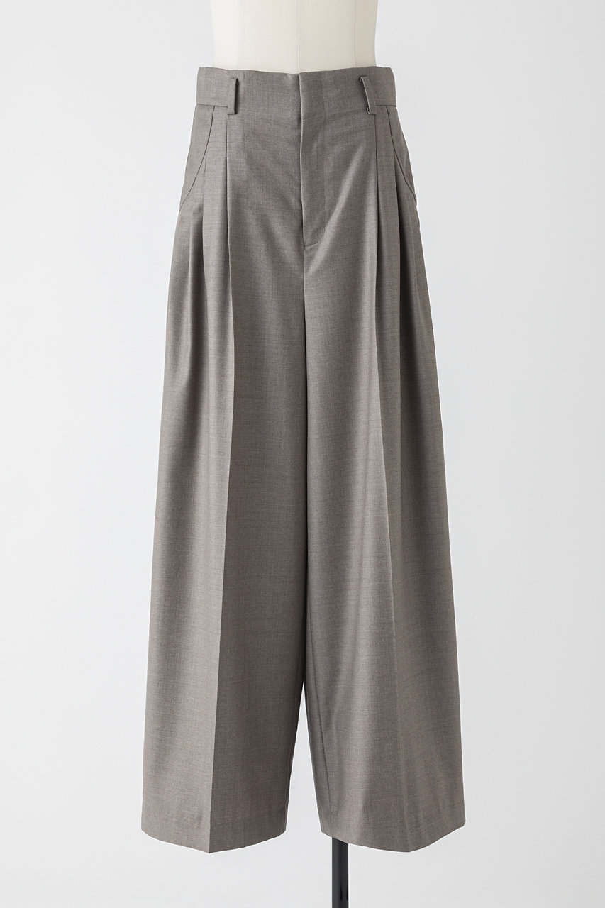 EAUVIRE 3タックワイドパンツ (ブラウン, 035) オーヴィル ELLE SHOP EAUVIRE 3タックワイドパンツ (ブラウン, 035) オーヴィル ELLE SHOP