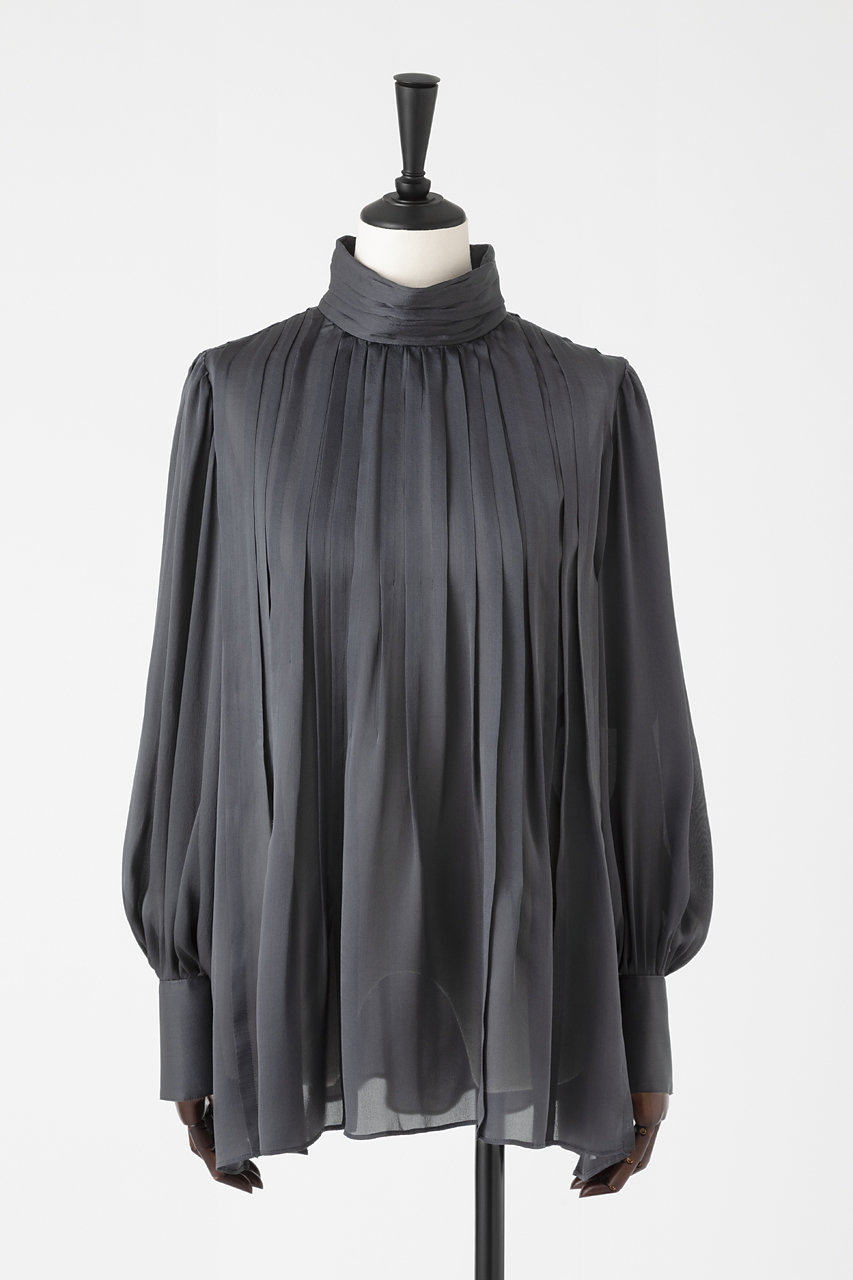 EAUVIRE ランダムタックブラウス (ダークグレー, 036) オーヴィル ELLE SHOP