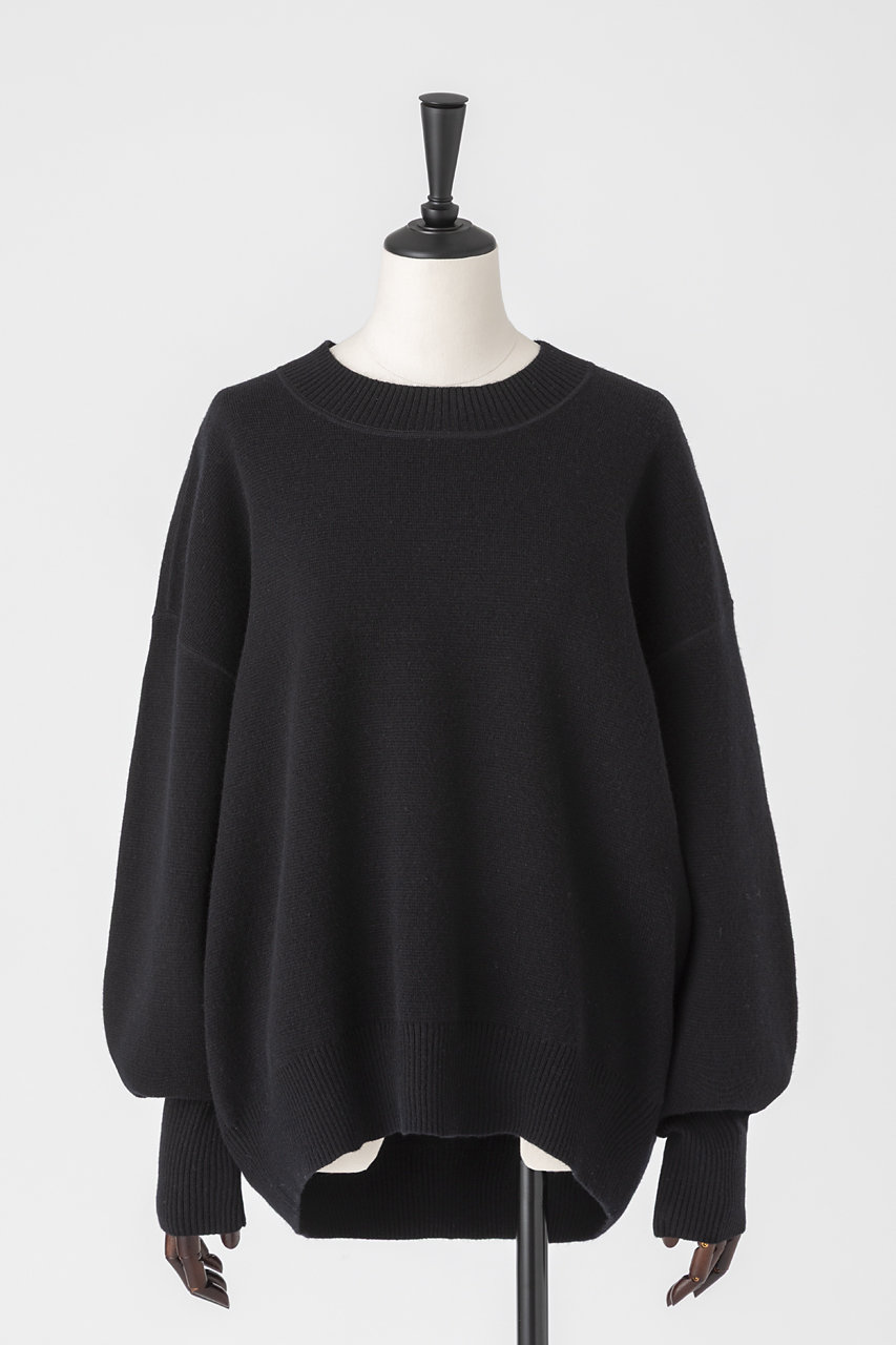 EAUVIRE ミラノリブワイドプルオーバー (ブラック, 038) オーヴィル ELLE SHOP