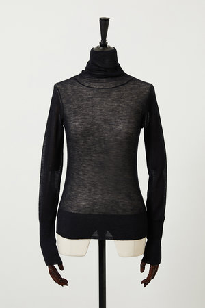 オーヴィル/EAUVIREのシアーカシミヤタートルネック(110300/110301)