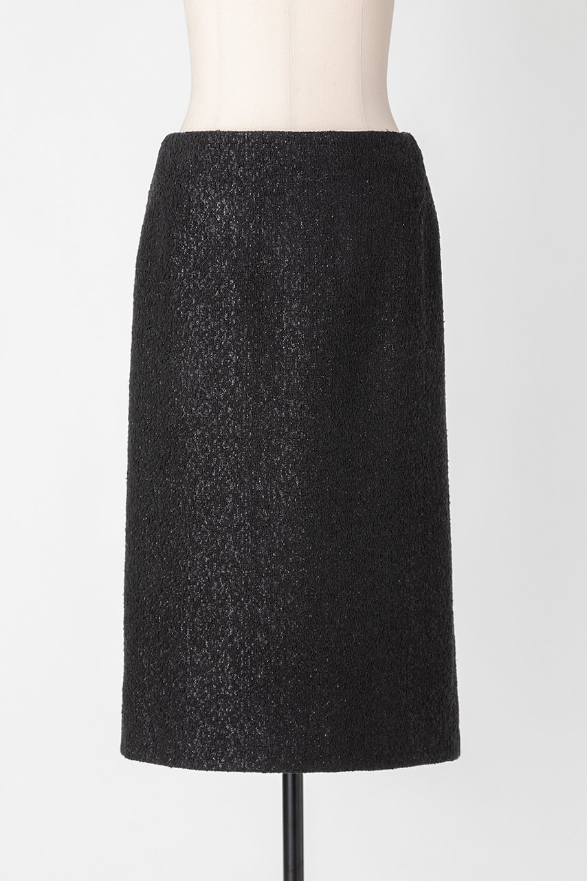 EAUVIRE ストレートスカート (ブラック, 038) オーヴィル ELLE SHOP