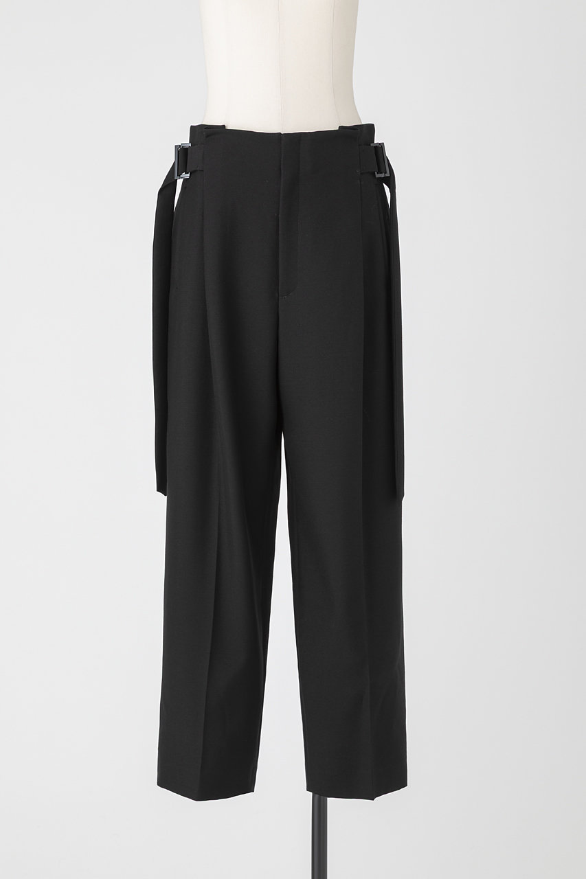 EAUVIRE キッドモヘアサイドベルトパンツ (ブラック, 038) オーヴィル ELLE SHOP