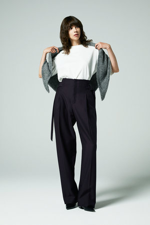 オーヴィル/EAUVIREのキッドモヘアサイドベルトパンツ(110600/110601)