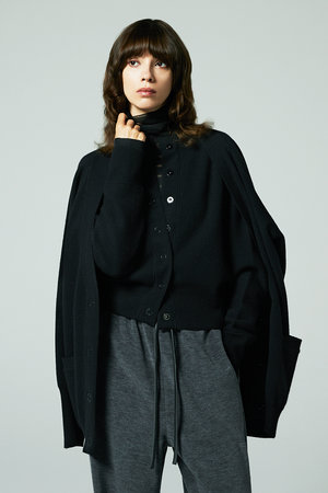 オーヴィル/EAUVIREのミラノリブVネックカーディガン(110300/110303)