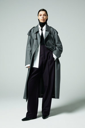 オーヴィル/EAUVIREのワイドトレンチコート(110900/110903)