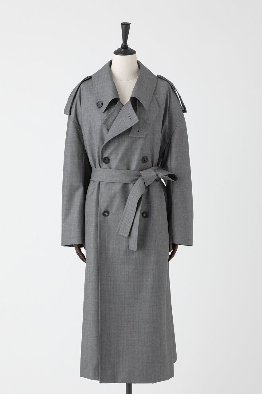 EAUVIRE ワイドトレンチコート (シャークスキン, 036) オーヴィル ELLE SHOP