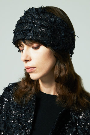 オーヴィル/EAUVIREのリボンツイードヘッドピース(140300/140304)