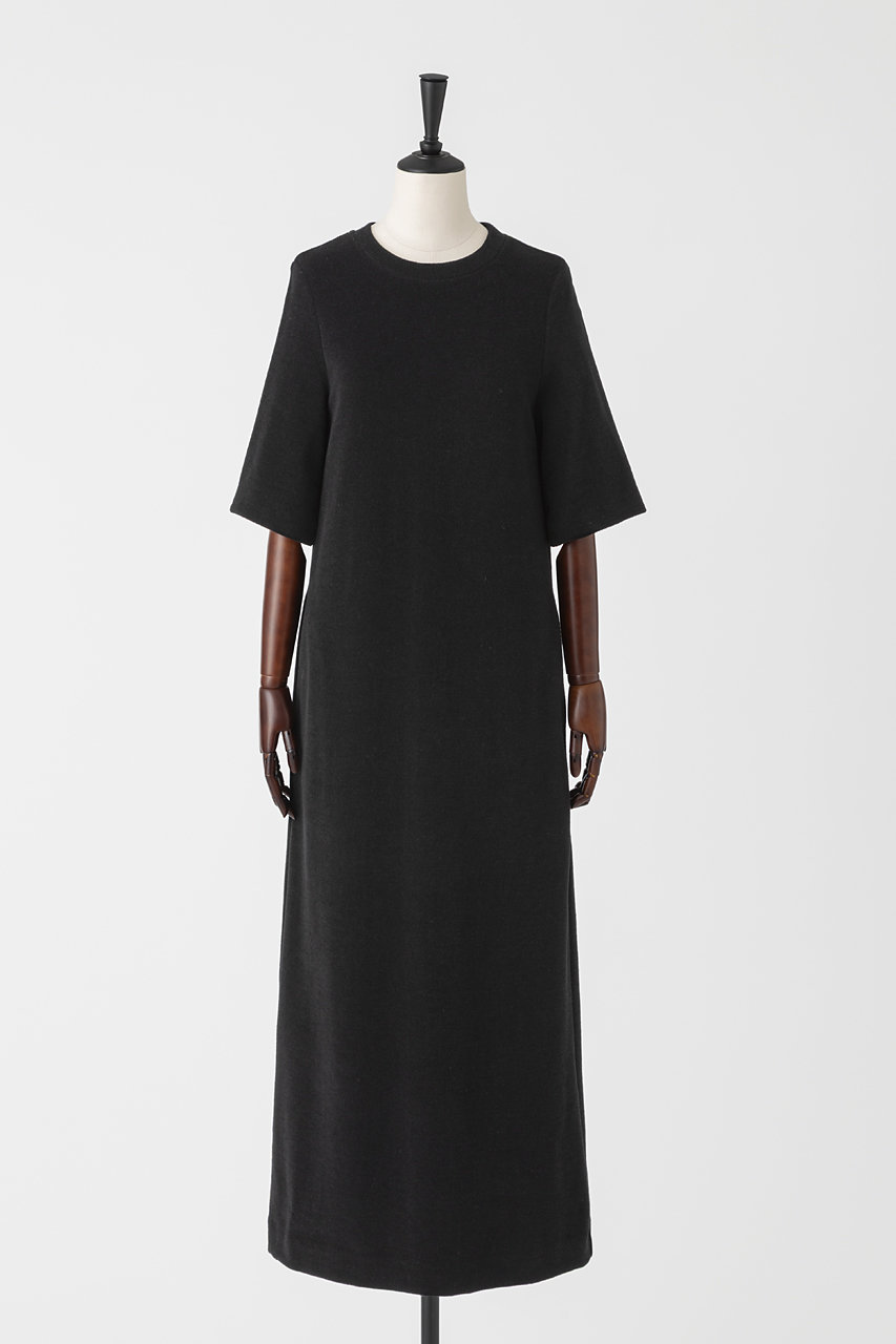 EAUVIRE ウールフリースワンピース (ブラック, 036) オーヴィル ELLE SHOP EAUVIRE ウールフリースワンピース (ブラック, 036) オーヴィル ELLE SHOP