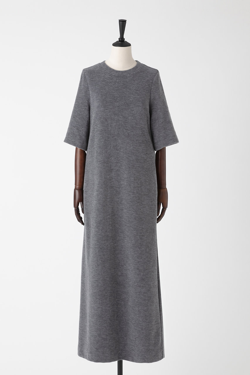 EAUVIRE ウールフリースワンピース (グレー, 038) オーヴィル ELLE SHOP