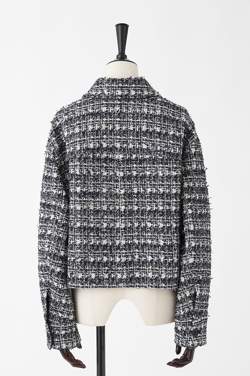 希少♡ウィッスルズ ミックスツイード ベルデッドオーバーコート オーバーサイズ EAUVIRE(オーヴィル)｜【予約販売】ミックスツイードジャケット