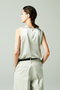 【予約販売】ウォッシャブルシルクノースリーブブラウス オーヴィル/EAUVIRE