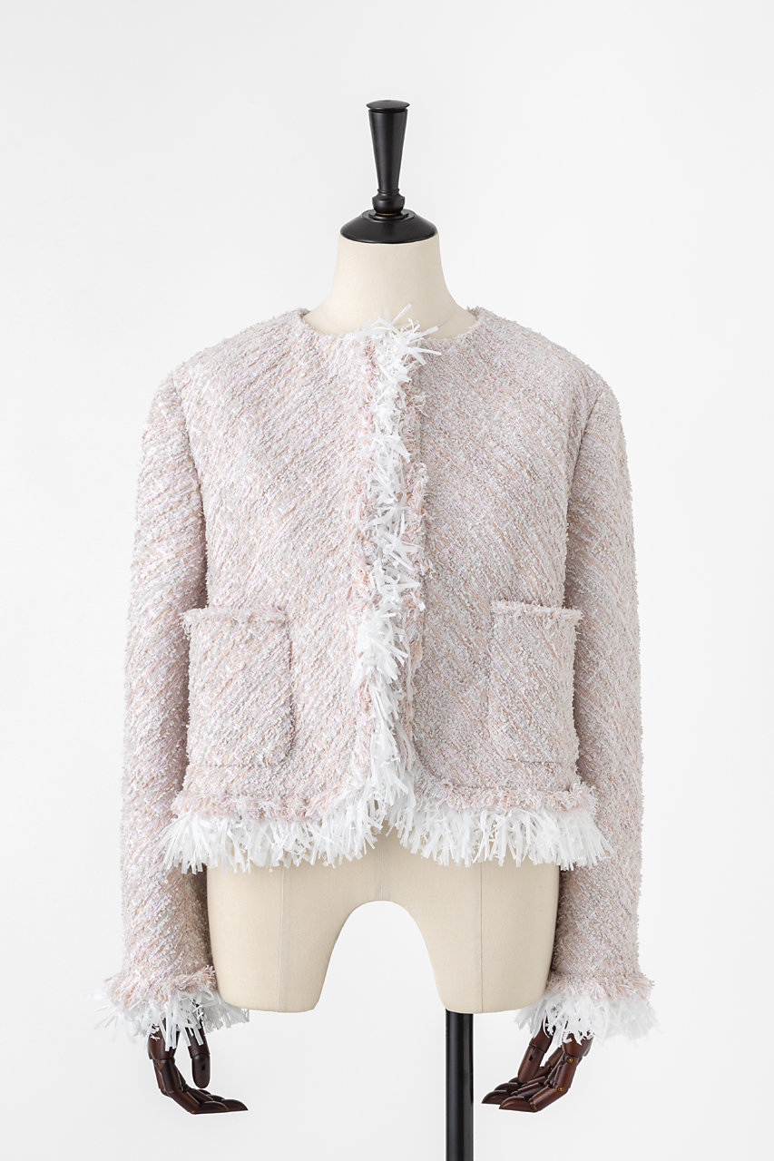 ツイードフリンジジャケット