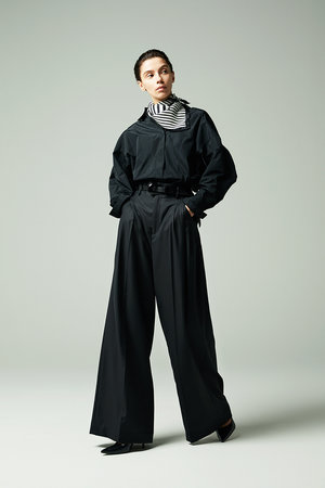 オーヴィル/EAUVIREの3タックワイドパンツ(110600/110601)