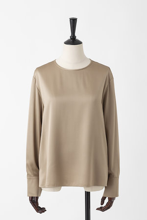 オーヴィル/EAUVIREの【予約販売】ウォッシャブルシルクロングスリーブブラウス(110400/110403)