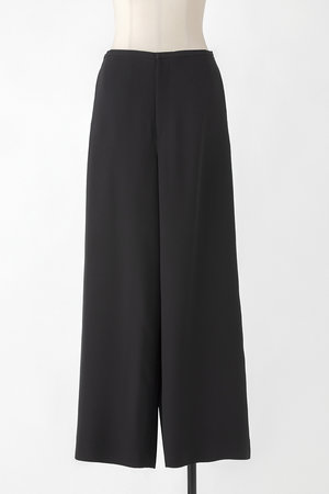 オーヴィル/EAUVIREのシルクジョーゼットワイドフレアパンツ(110600/110601)