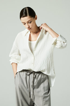 オーヴィル/EAUVIREのシルクナイロンシャツ(110400/110403)