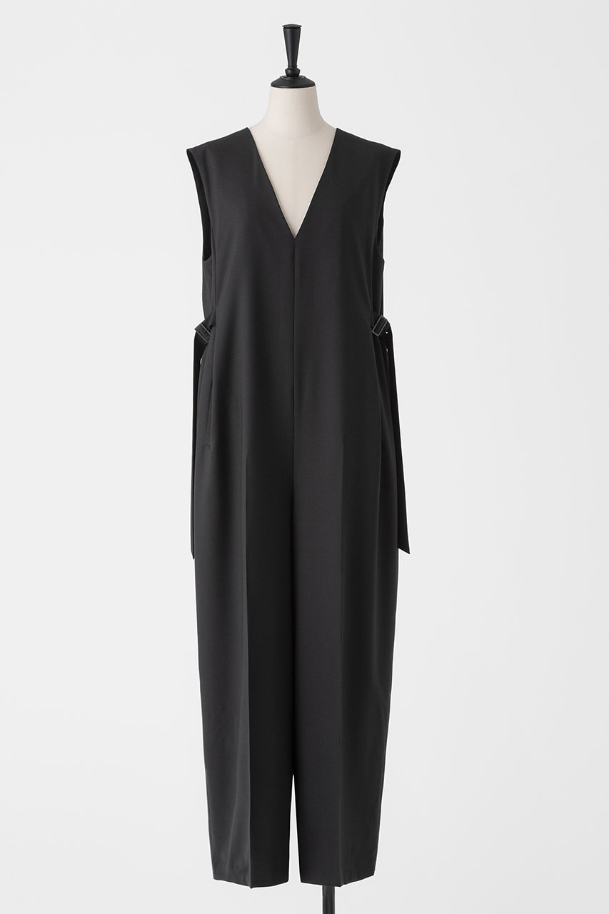 オーヴィル/EAUVIREのサマーウールオールインワン(ブラック/FGEGD-26890)