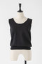 コットンリネンニットタンク オーヴィル/EAUVIRE ブラック
