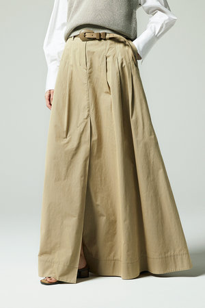 オーヴィル/EAUVIREのワイドタックロングスカート(110700/110703)