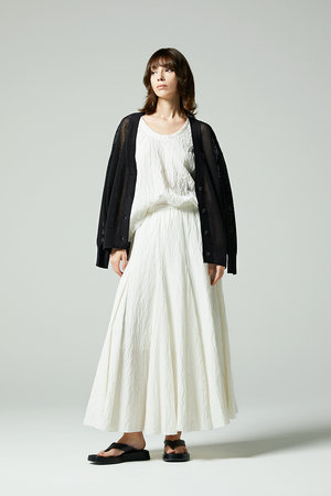 オーヴィル/EAUVIREのシルクナイロンロングスカート(110700/110703)