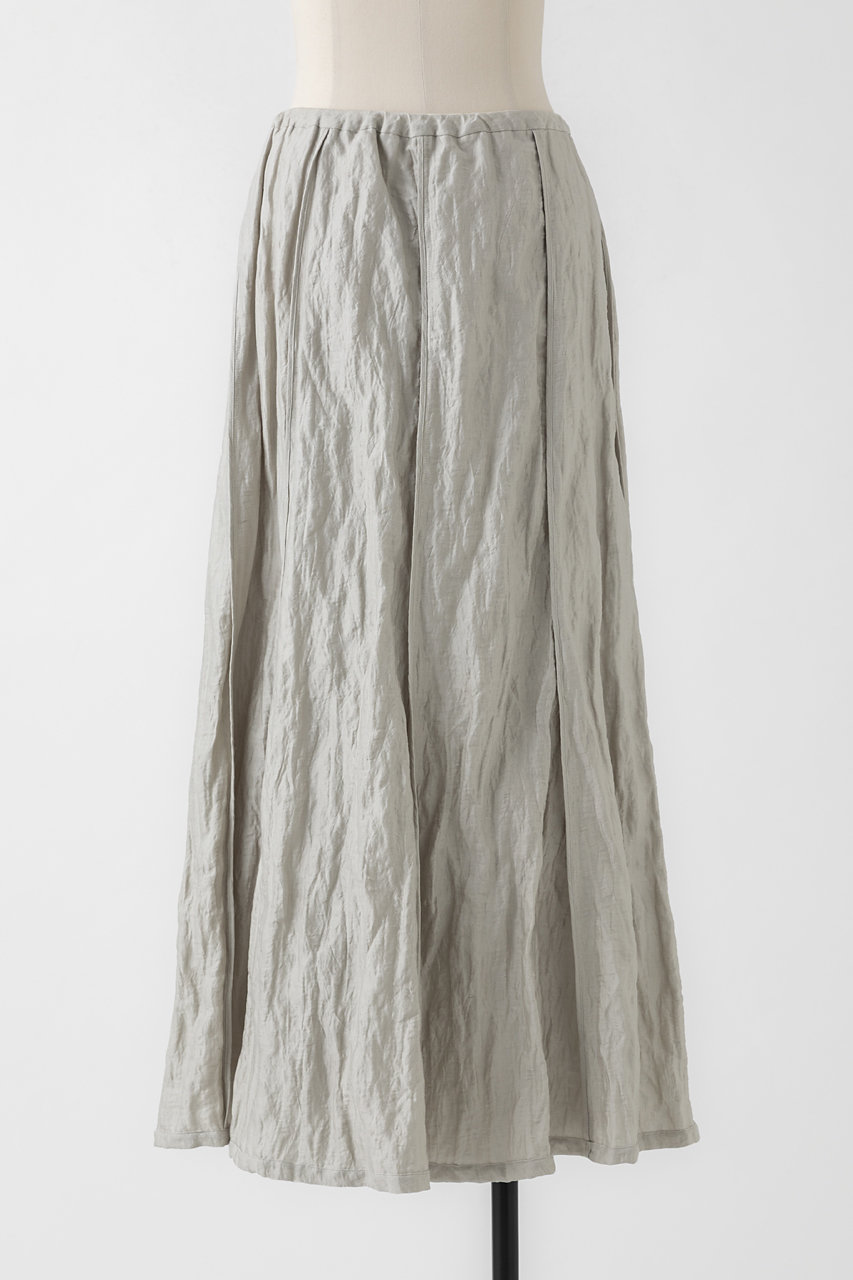 オーヴィル/EAUVIREのメタルワッシャーマキシスカート(ライトグレー/FGHYD-03180)