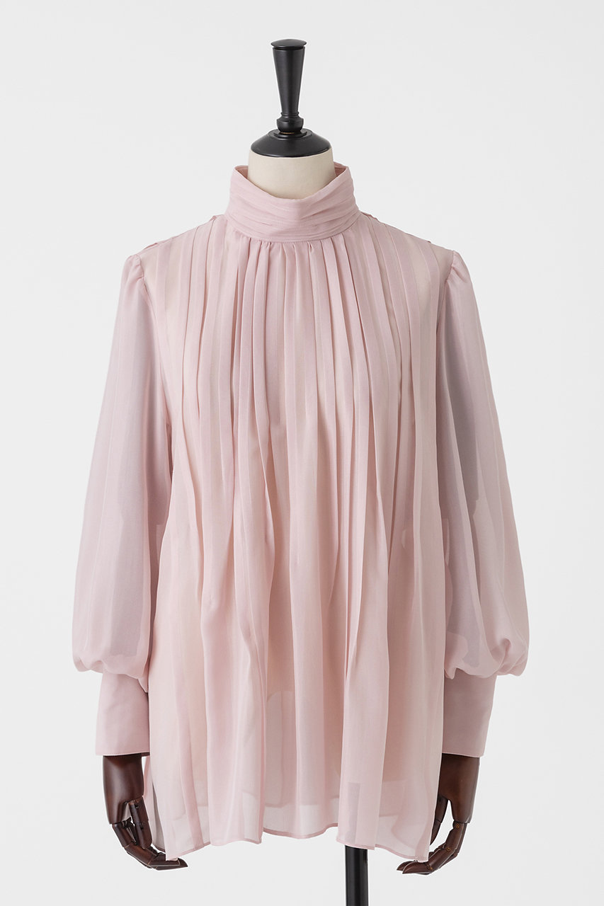 オーヴィル/EAUVIREのランダムタックブラウス(ピンク/FGBGD-37580)