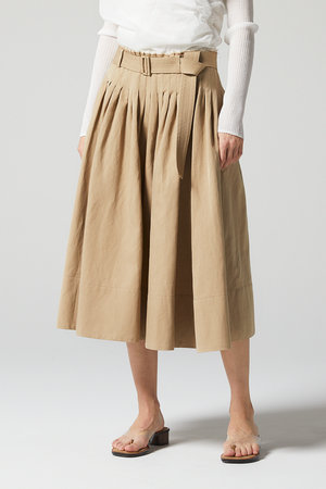 オーヴィル/EAUVIREの【予約販売】シルク和紙タックスカート(110700/110703)