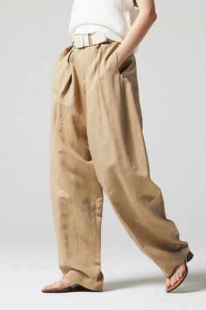 オーヴィル/EAUVIREの【予約販売】シルク和紙カービーパンツ(110600/110601)