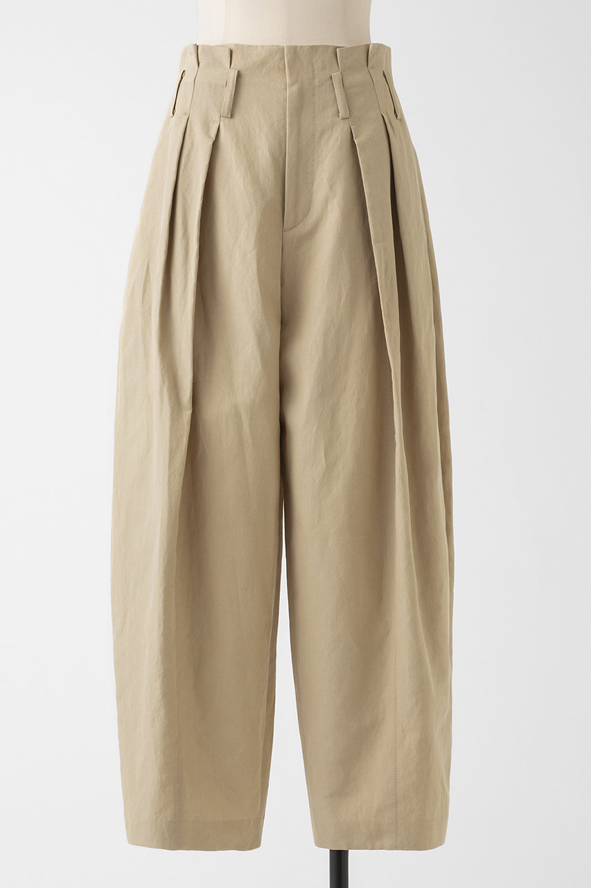 オーヴィル/EAUVIREの【予約販売】シルク和紙カービーパンツ(サンドベージュ/FGLGD-43990)