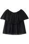 シルキーシアーフリルブラウス オーヴィル/EAUVIRE ブラック