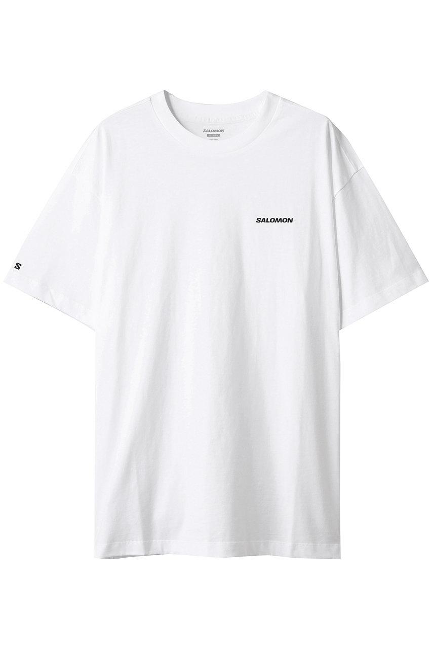 Salomon SALOMON LOGO RX Tシャツ (ホワイト, S) サロモン ELLE SHOP Salomon SALOMON LOGO RX Tシャツ (ホワイト, S) サロモン ELLE SHOP