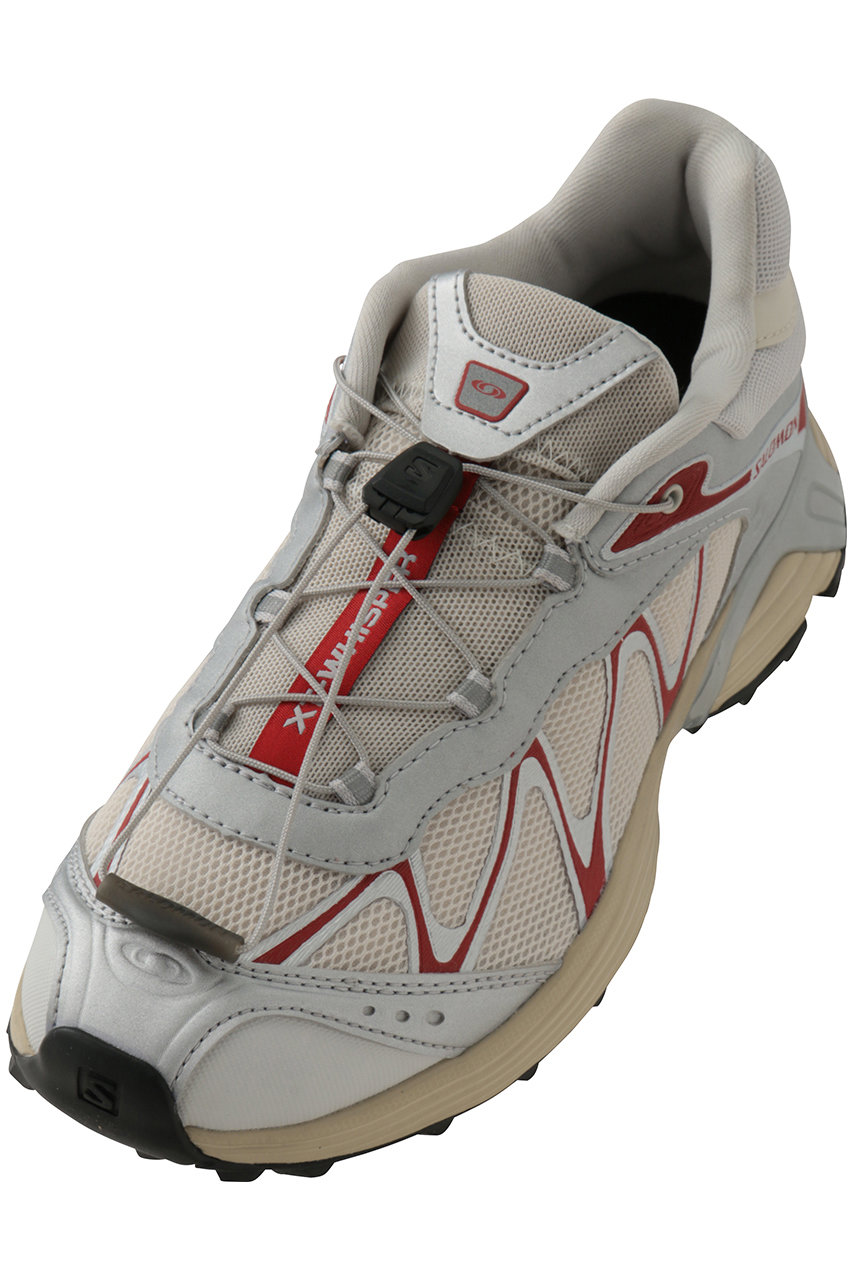 サロモン/SalomonのXT-WHISPER スニーカー(アーモンドミルク/シルバー/ダークレッド/L49219100)