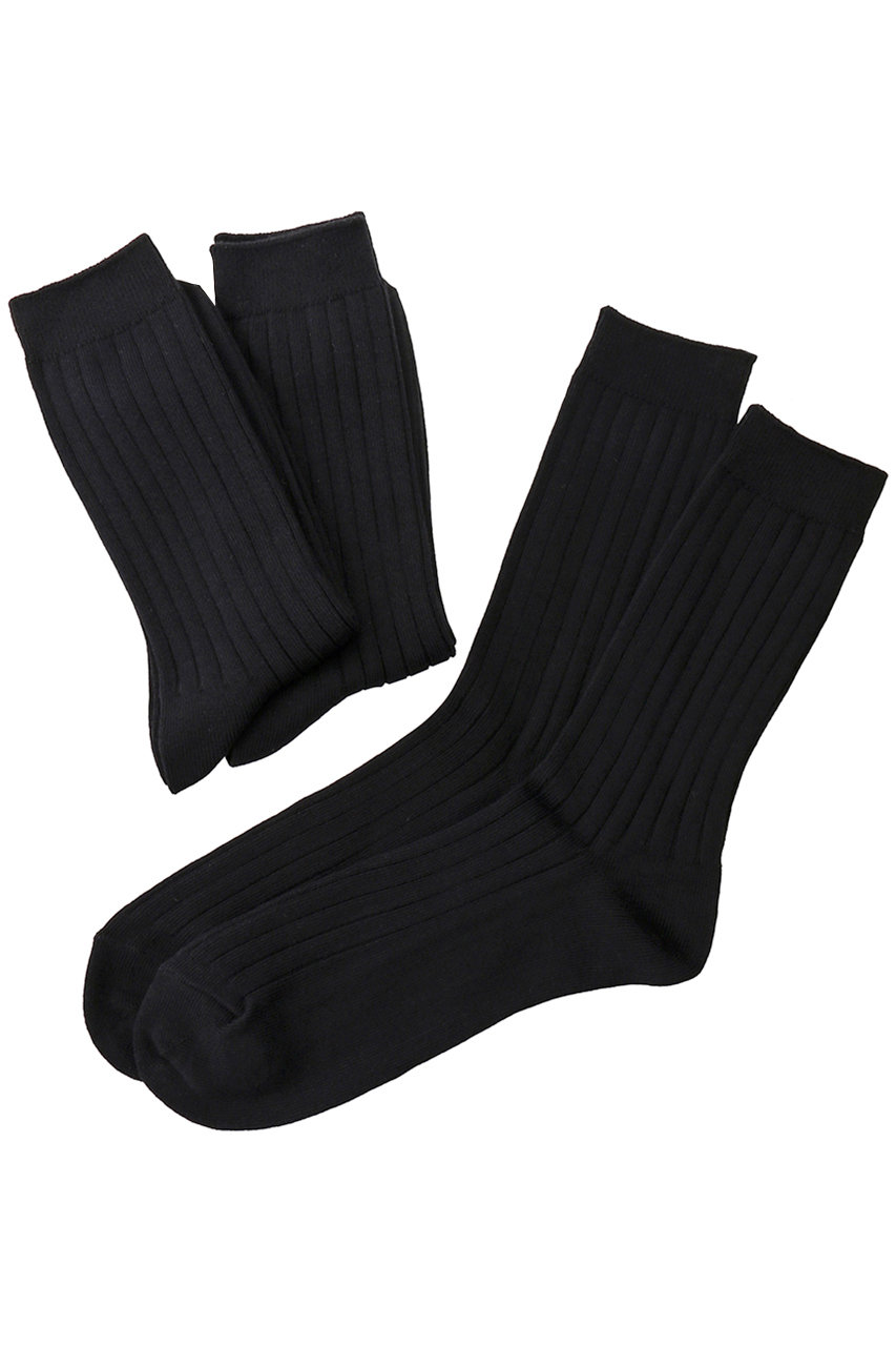 ユニバーサル プロダクツ/UNIVERSAL PRODUCTS.の【MEN】3P COLOR SOCKS/ソックス(BLACK/143-60904)