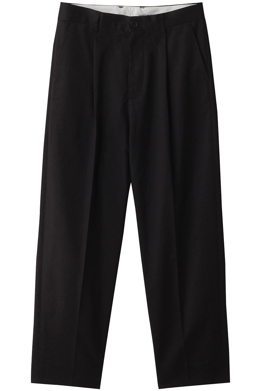 ユニバーサル プロダクツ/UNIVERSAL PRODUCTS.の【MEN】ONE TUCK CHINO TROUSERS パンツ(BLACK/233-60505)