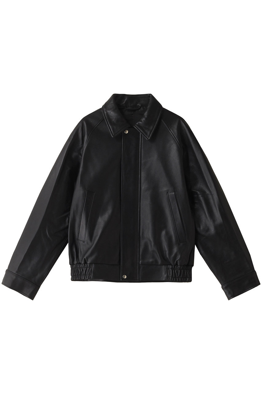 ユニバーサル プロダクツ/UNIVERSAL PRODUCTS.の【MEN】GOATLEATHER DRIZZLER JACKET ジャケット(BLACK/241-60401)