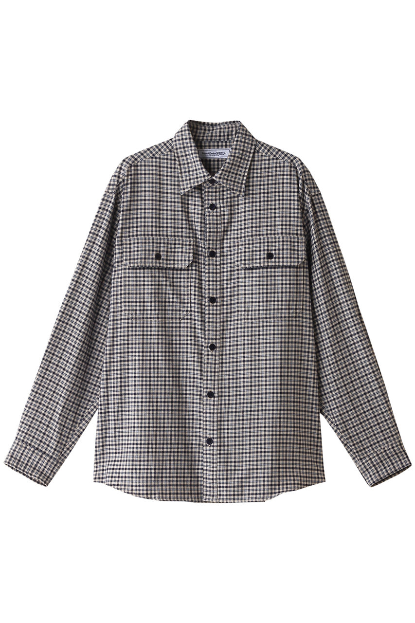 ユニバーサル プロダクツ/UNIVERSAL PRODUCTS.の【MEN】ORIGINAL CHECK L/S WORK SHIRTS シャツ(NAVY/243-60306)