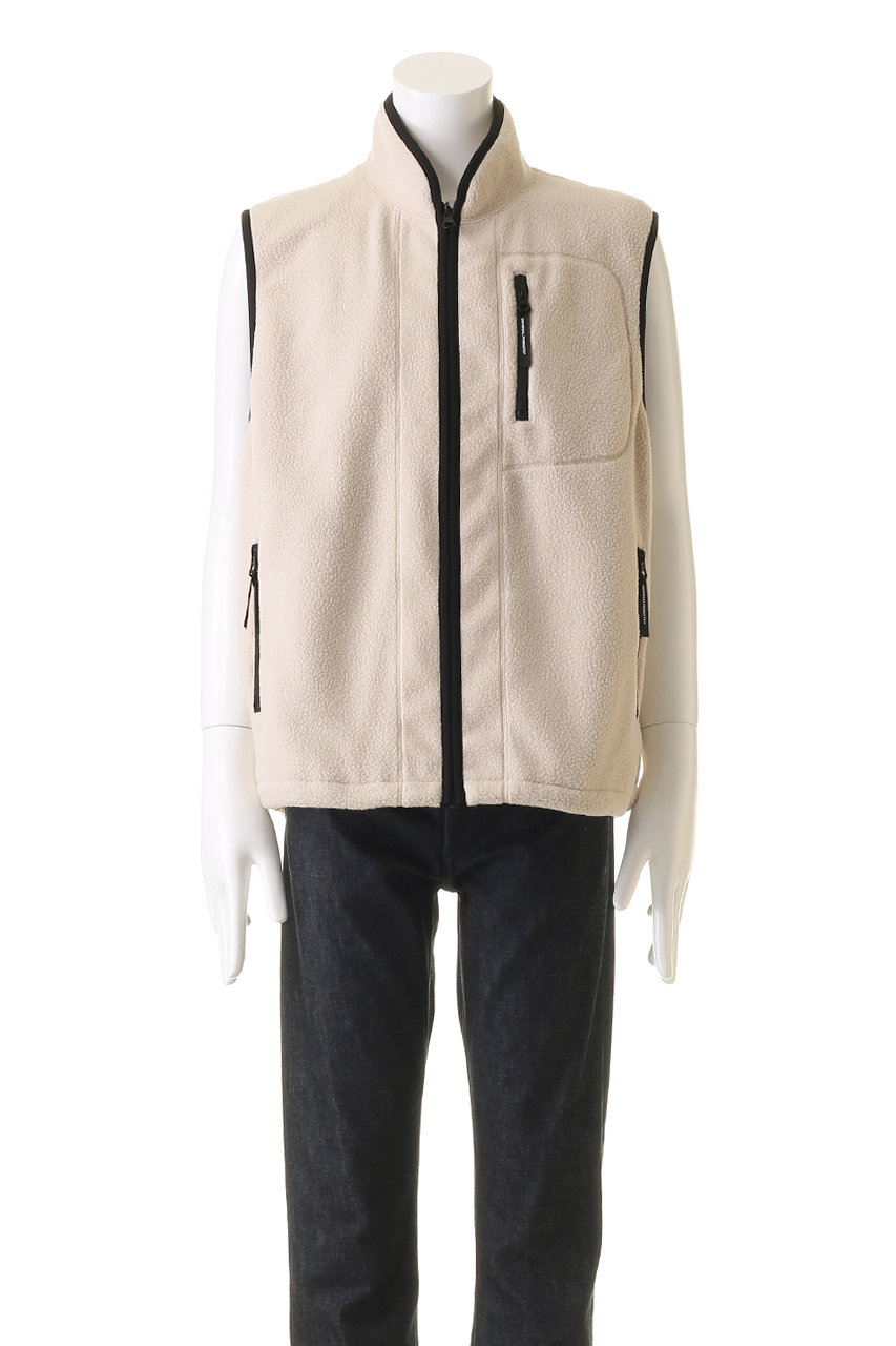 UNIVERSAL PRODUCTS.(ユニバーサル プロダクツ)｜【MEN】POLARTECR FLEECE VEST フリースベスト/ECRU  の通販｜ELLESHOP・(エル・ショップ)