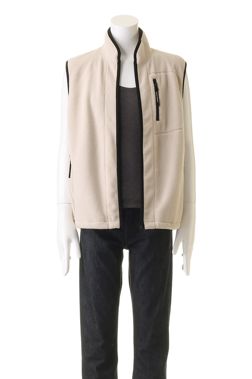 UNIVERSAL PRODUCTS.(ユニバーサル プロダクツ)｜【MEN】POLARTECR FLEECE VEST フリースベスト/ECRU  の通販｜ELLESHOP・(エル・ショップ)