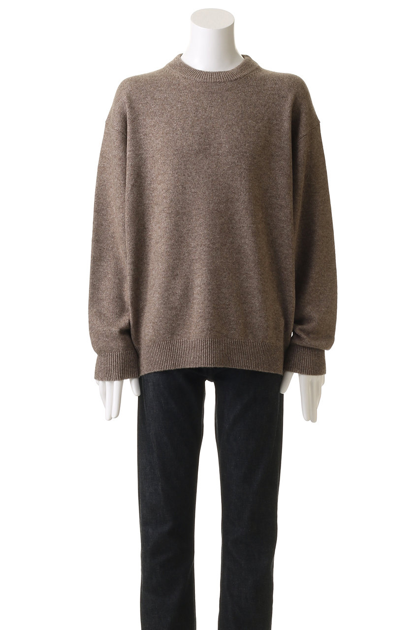 UNIVERSAL PRODUCTS.(ユニバーサル プロダクツ)｜【MEN】YAK CASHIMIER CREW KNIT ニット/WALNUT  の通販｜ELLESHOP・(エル・ショップ)