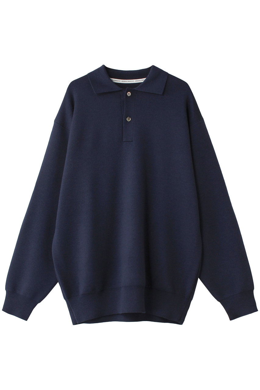 ユニバーサル プロダクツ/UNIVERSAL PRODUCTS.の【MEN】HIGH GAUGE KNIT POLO ニットポロ(NAVY/233-60207)