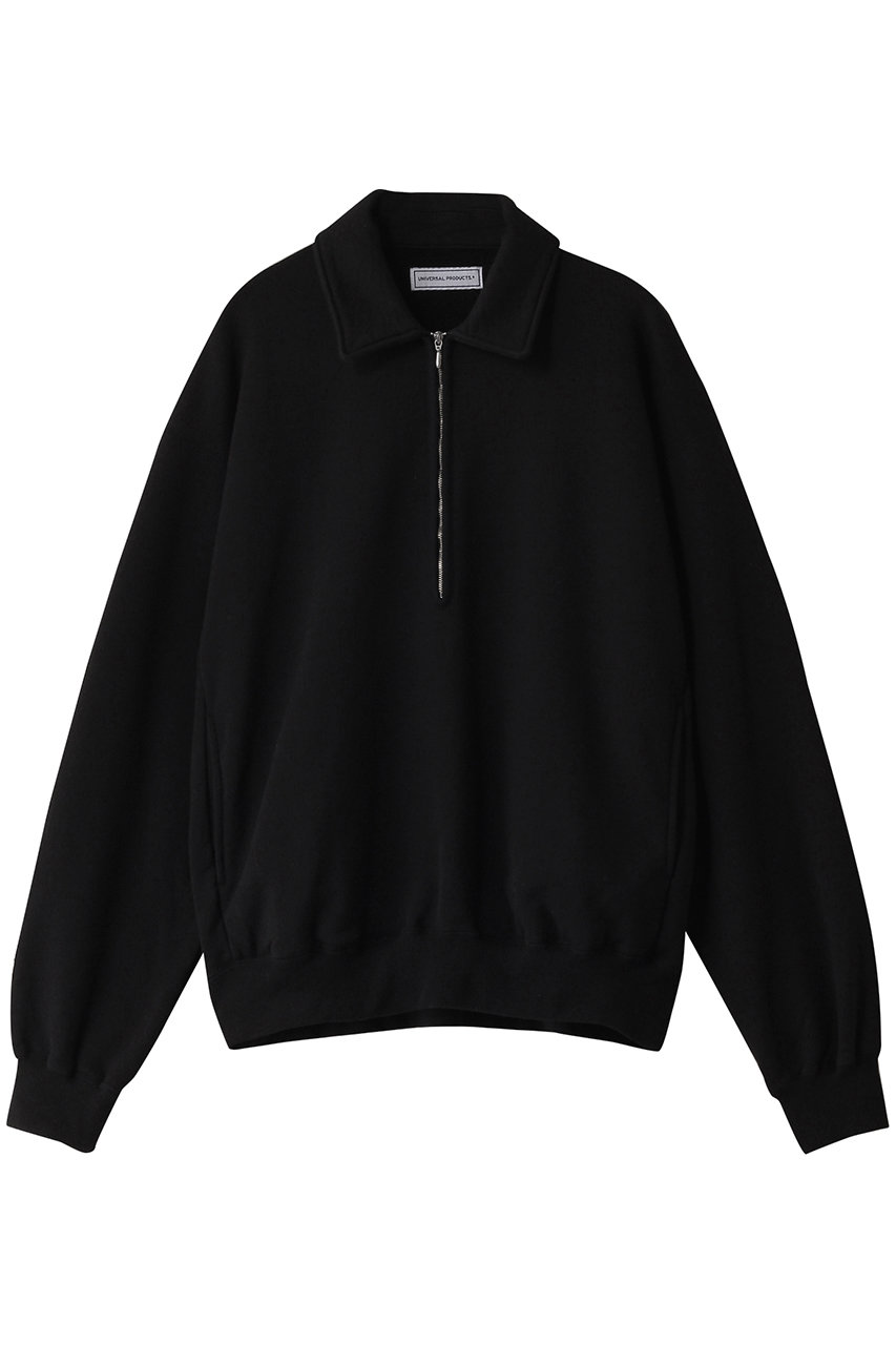 ユニバーサル プロダクツ/UNIVERSAL PRODUCTS.の【MEN】JUMBERCA HALF ZIP SWEAT/スウェット(BLACK/251-60104)