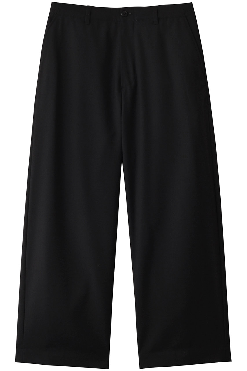 ユニバーサル プロダクツ/UNIVERSAL PRODUCTS.の【MEN】SUMMER WOOL WIDE TROUSERS/ボトムス(BLACK/251-60506)