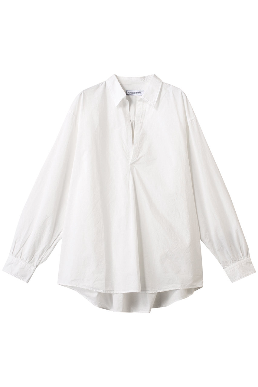 ユニバーサル プロダクツ/UNIVERSAL PRODUCTS.の【MEN】GARMENT DYED SKIPPER SHIRTS/シャツ(WHITE/251-60305)