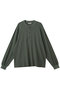 【MEN】WAFFLE HENRY NECK L/S T-SHIRTS/Tシャツ ユニバーサル プロダクツ/UNIVERSAL PRODUCTS. GREEN