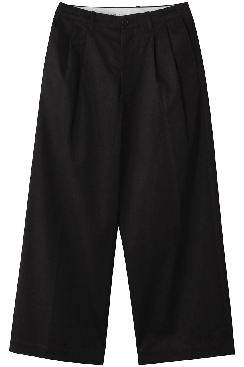 UNIVERSAL PRODUCTS. 【MEN】2TUCK WIDE CHINO TROUSERS/パンツ (BLACK, 2) ユニバーサル プロダクツ ELLE SHOP UNIVERSAL PRODUCTS. 【MEN】2TUCK WIDE CHINO TROUSERS/パンツ (BLACK, 2) ユニバーサル プロダクツ ELLE SHOP