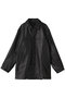 【MEN】LEATHER CAR COAT/レザーコート ユニバーサル プロダクツ/UNIVERSAL PRODUCTS. BLACK