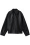 【MEN】LEATHER BLOUSON ユニバーサル プロダクツ/UNIVERSAL PRODUCTS. BLACK
