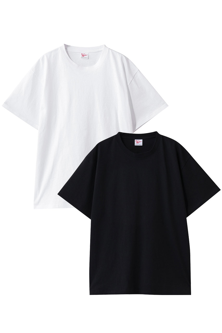 ユニバーサル プロダクツ/UNIVERSAL PRODUCTS.の【MEN】MILLER 2PAC T-SHIRTS(WHITExBLACK/261-60101A)