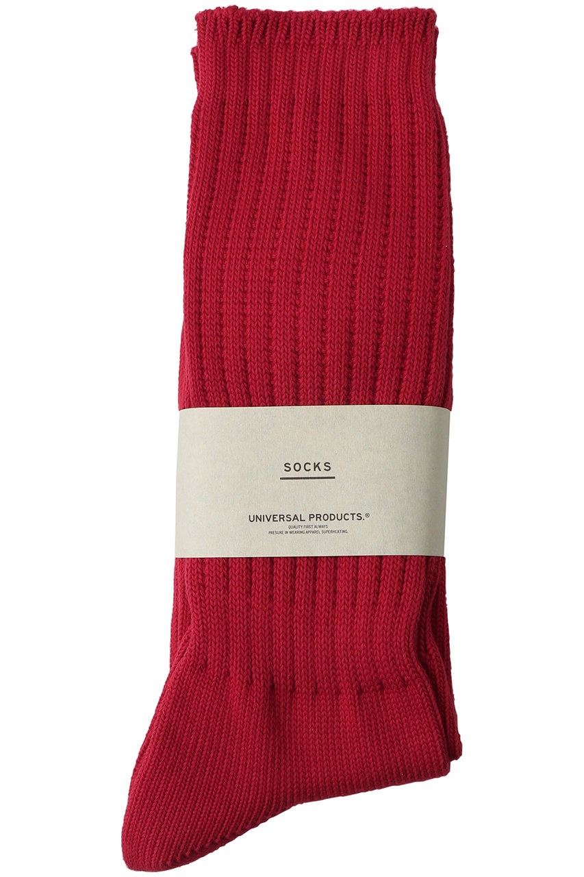 ユニバーサル プロダクツ/UNIVERSAL PRODUCTS.の【MEN】2P LONG SOCKS(RED/253-60910)